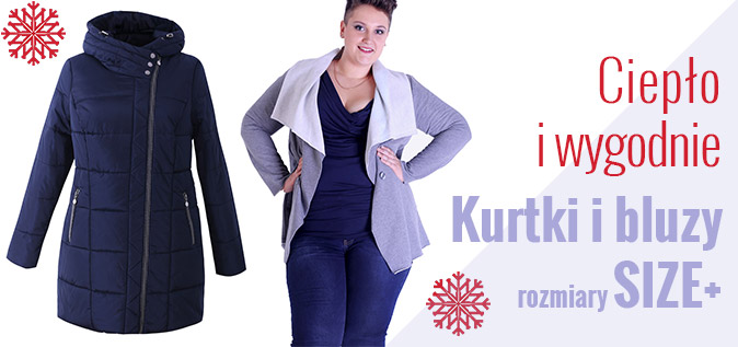 ciepłe kurtki i bluzy plus size